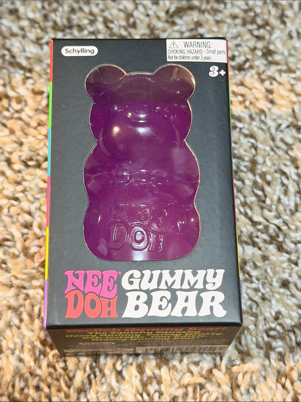 NeeDoh Gummy Bear Purple NEW Sealed Authentic sensory fidget toy NeeDoh